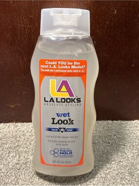 LA Looks WET LOOK Level 10 Hold Alcohol Free Hair Gel, 20oz